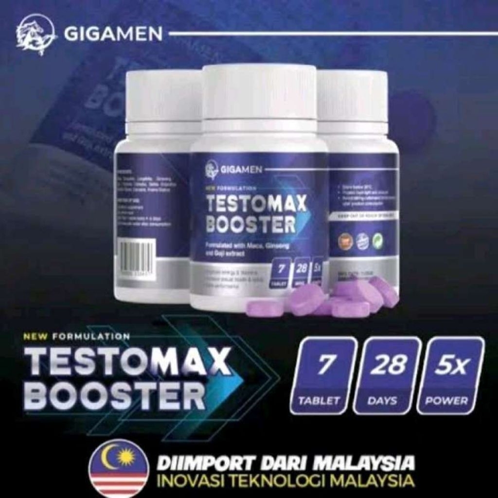 TESTOMAX BOOSTER Original Asli Suplemen Herbal Multivitamin Pria Dewasa Terbaik Ampuh Resmi BPOM