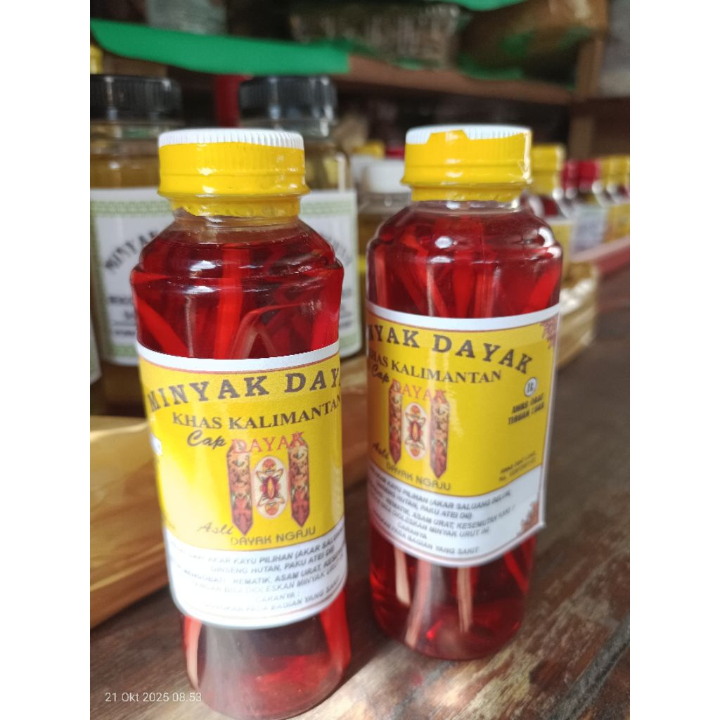 Minyak Gosok Urut Asli Minyak Urut Dayak Ngaju Kalimantan Tengah Botol Besar 250ml