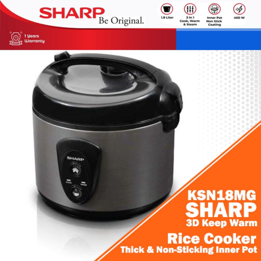 Sharp Magic Com KSN18MG KS N 18 MG Rice Cooker Sharp KS N18MG SL Sharp Original Magic Com