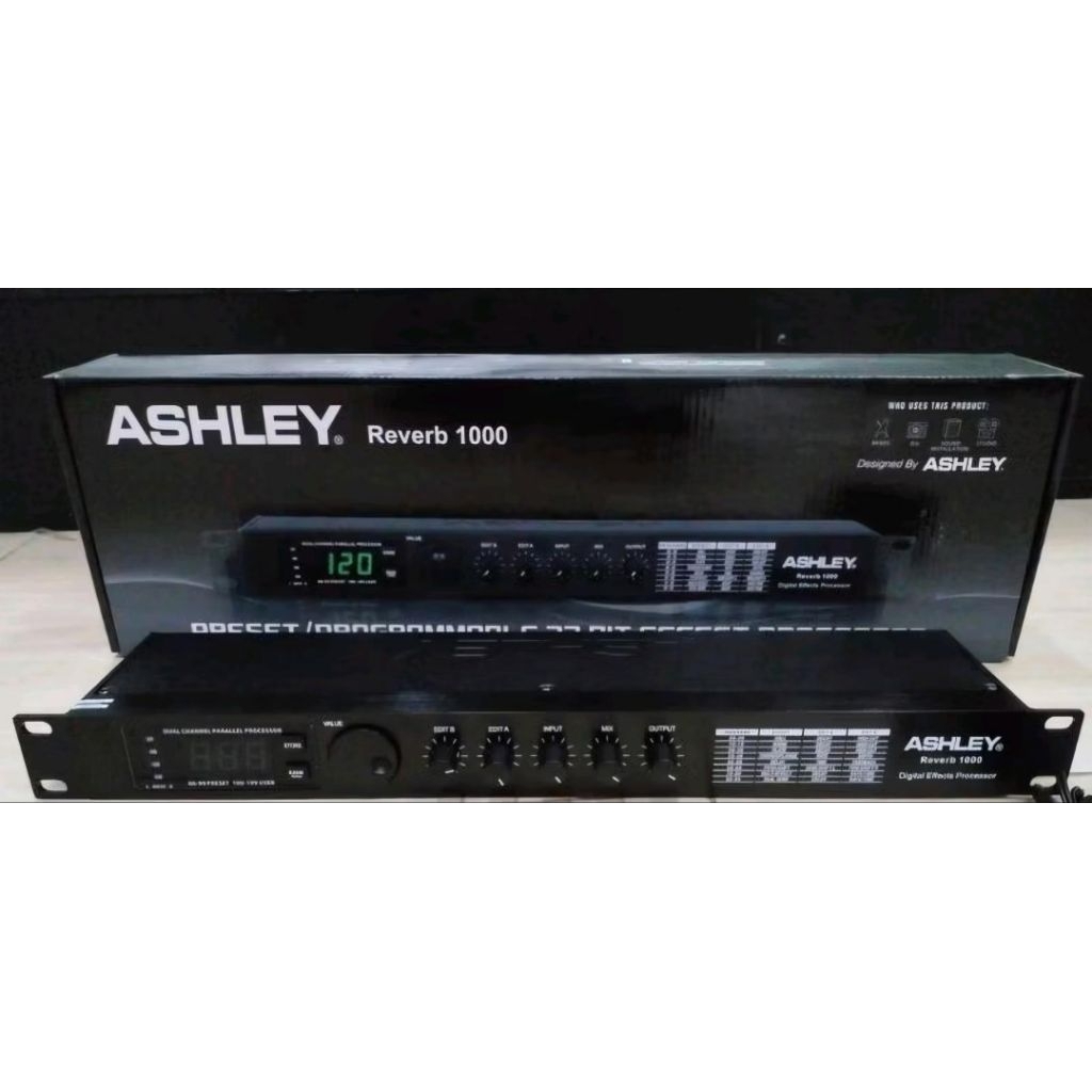 Ashley Reverb 1000 Reverb1000 Effect Vocal Digital Original