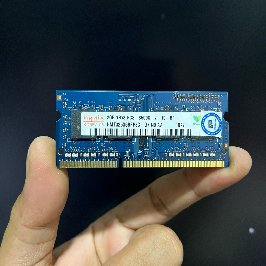 RAM LAPTOP HYNIX 2GB 1Rx8 PC3-8500S/1066MHZ DDR3