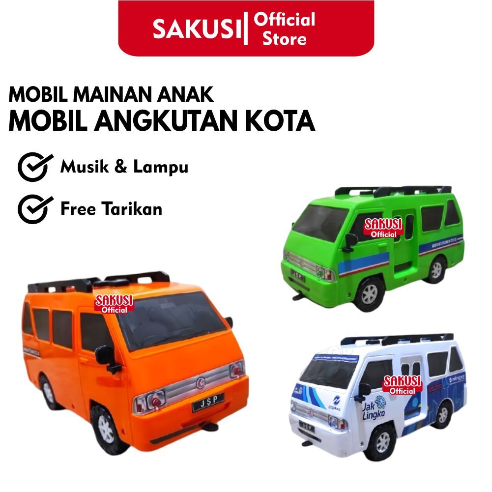 Mainan Mobil TELOLET BASURI Juragan Angkutan Kota TELOLET / Mainan Mobil Angkot Telolet