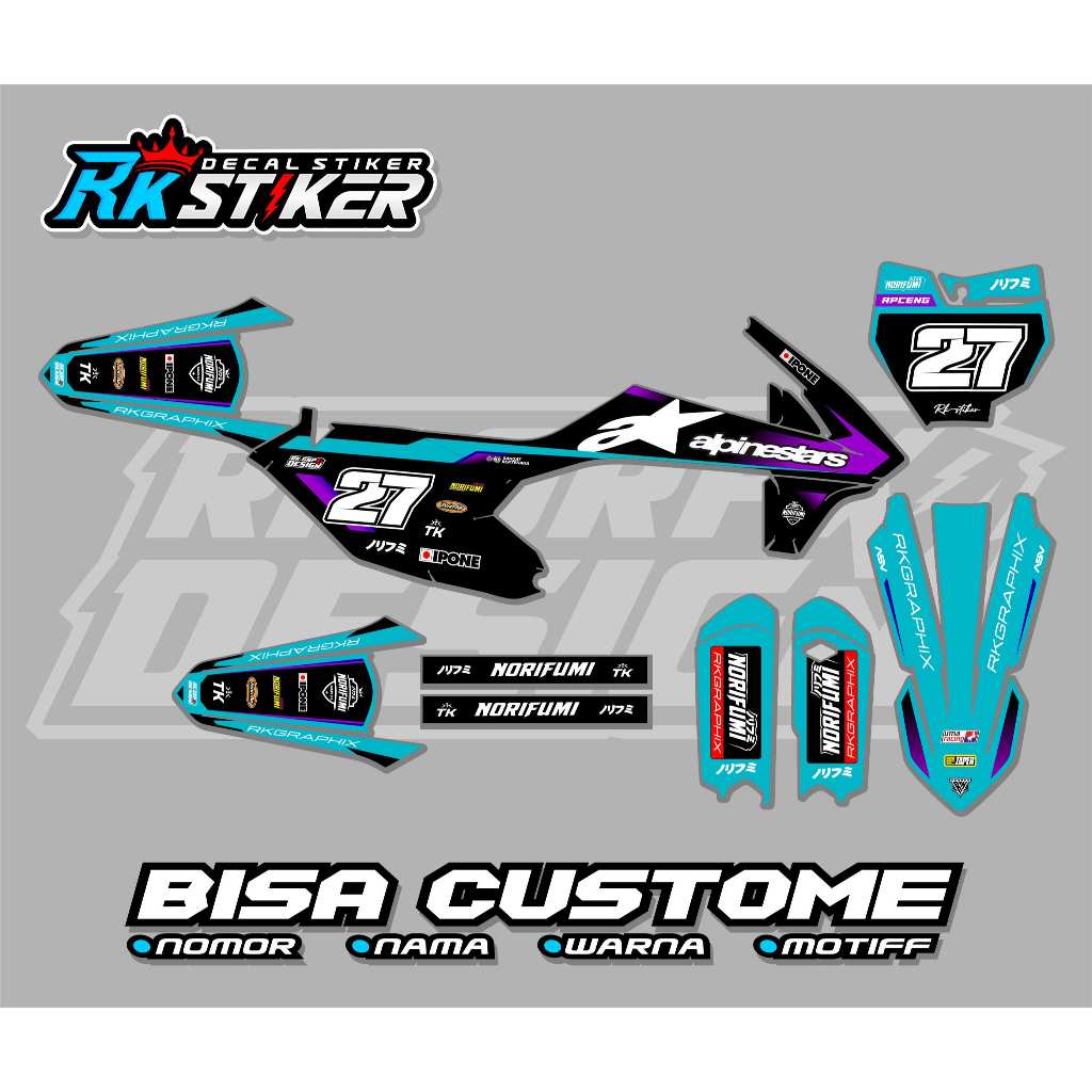 DECAL STIKER KTM 85 2020 - KTM 250 2017 - KTM 250 2020-2022 - KTM 85 2014-2016 - PREMIUM FULLBODY CU