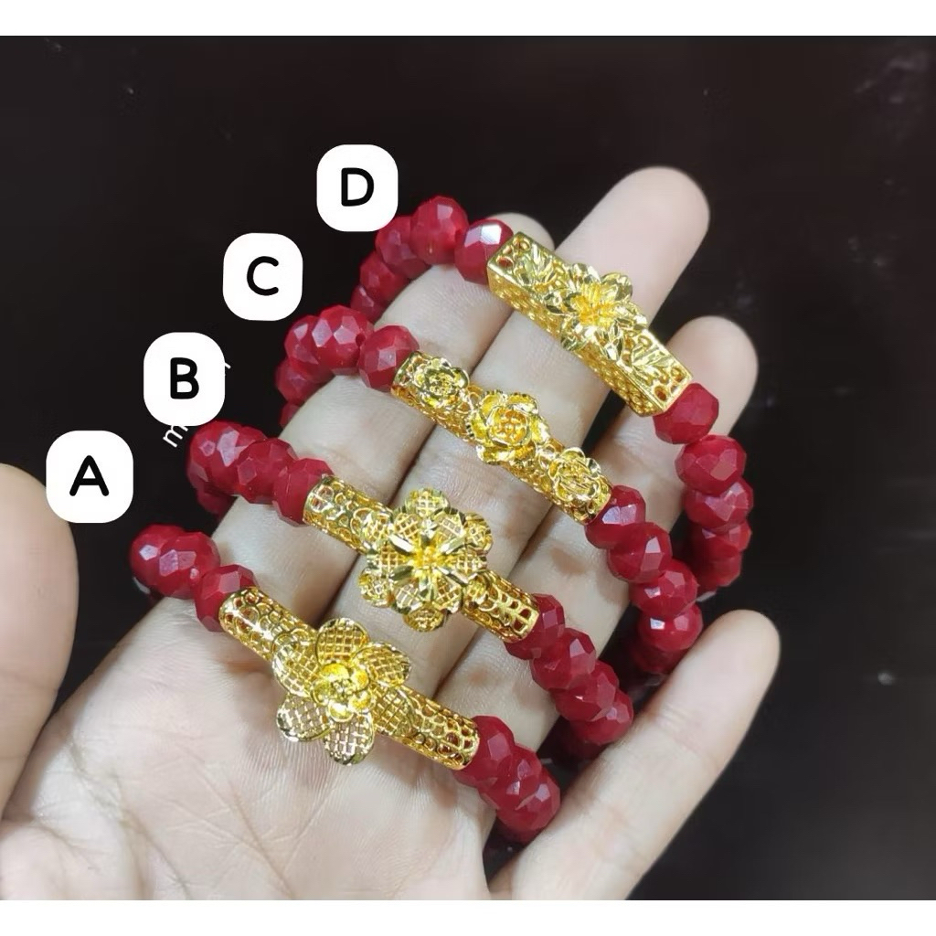 gelang kristal gelang pandora gelang pixiu replika emas 24k