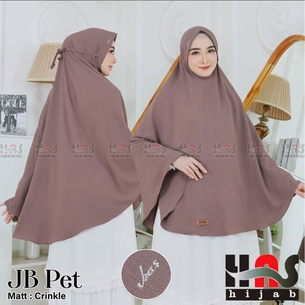 Bergo Crinkle Airflow Jumbo Ped dan Syria (Tanpa Pet) / Jilbab Jumbo Crinkel / Daily Hijab