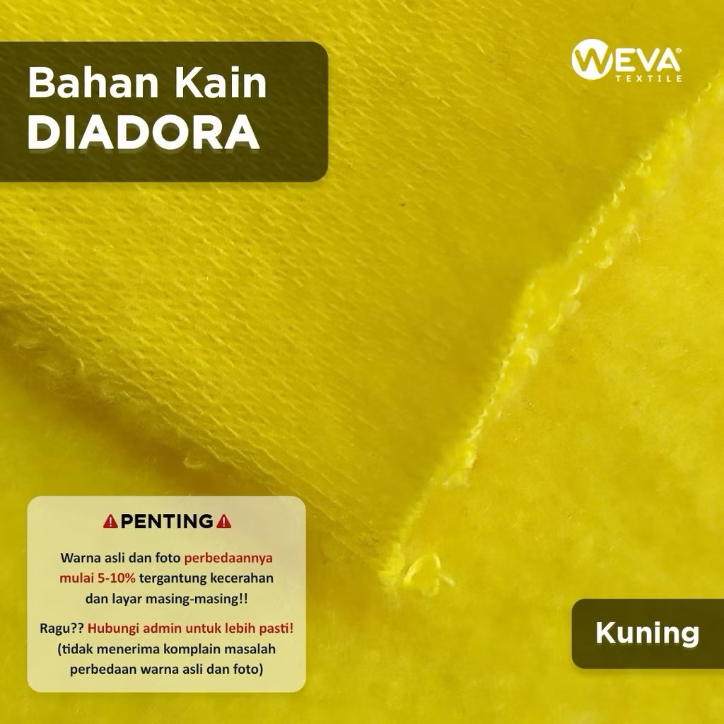 Bahan Kain Diadora Taiwan Kain Jaket & Celana Olahraga Kuning