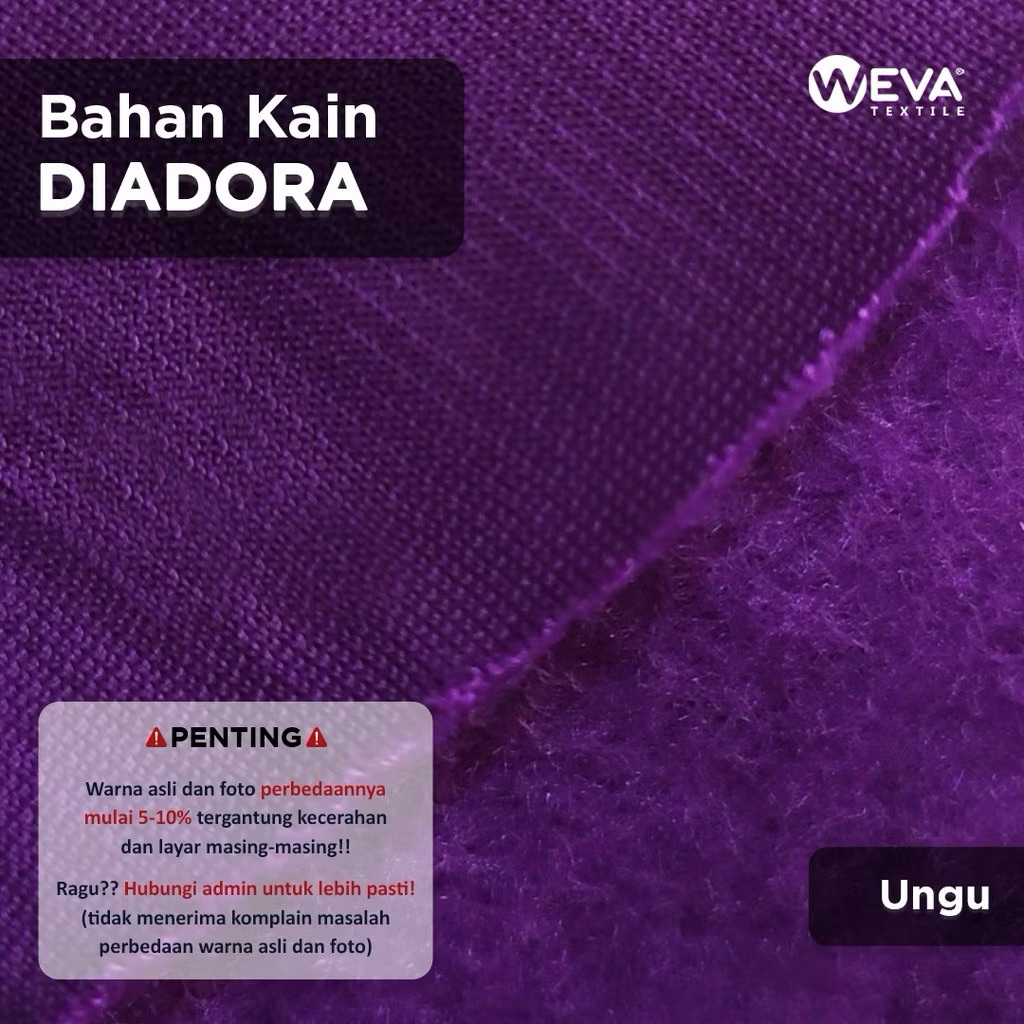 Bahan Kain Diadoraa Taiwan Kain Jaket & Celana Olahraga Ungu