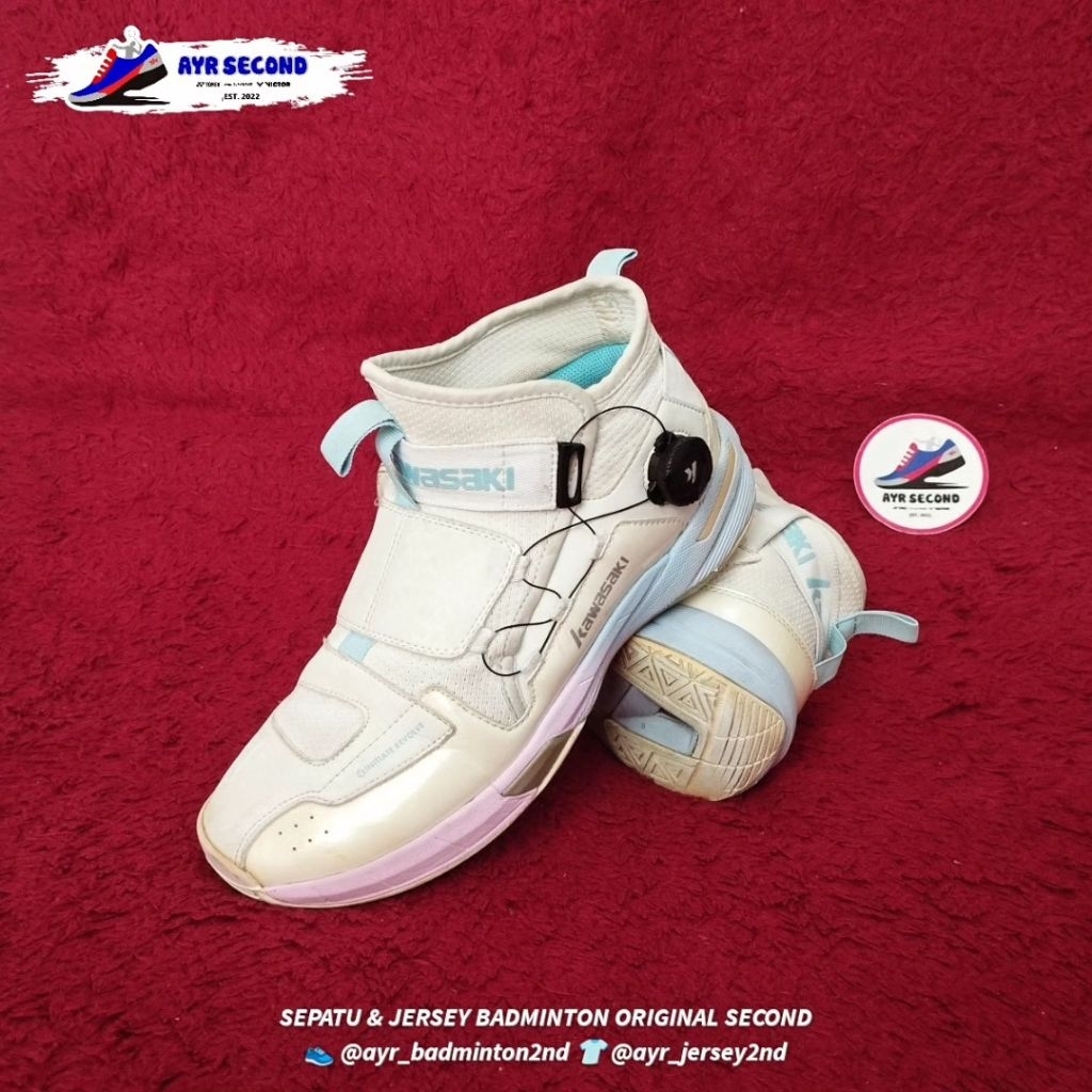 Sepatu Badminton KAWASAKI BOA K2B80 Original Second