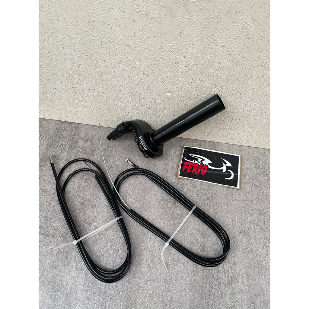 Gas Spontan DOMINO 2 kabel Import Gas spontan DOMINO Klx crf Matic mio vario beat satria fu Sonic