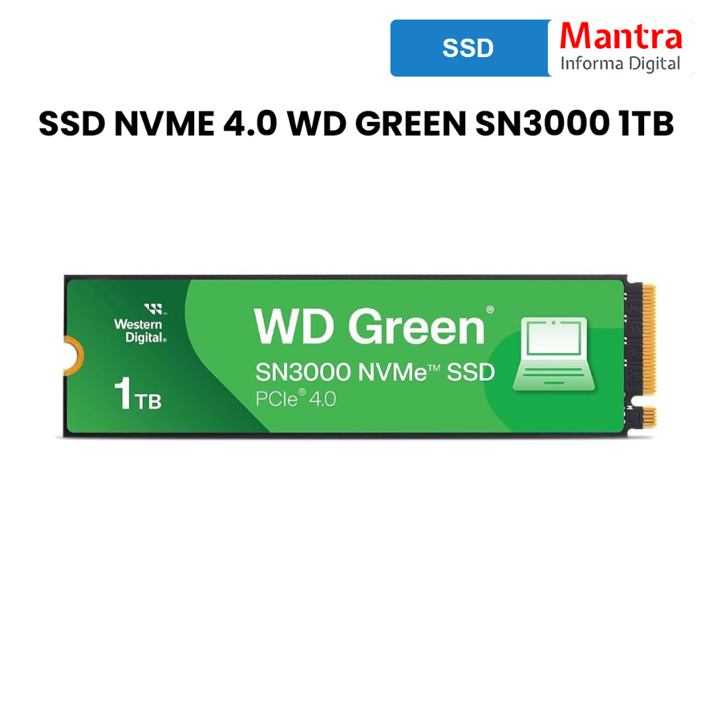 SSD NVME 4.0 WD GREEN SN3000 - SSD NVME 4.0 WD GREEN SN3000