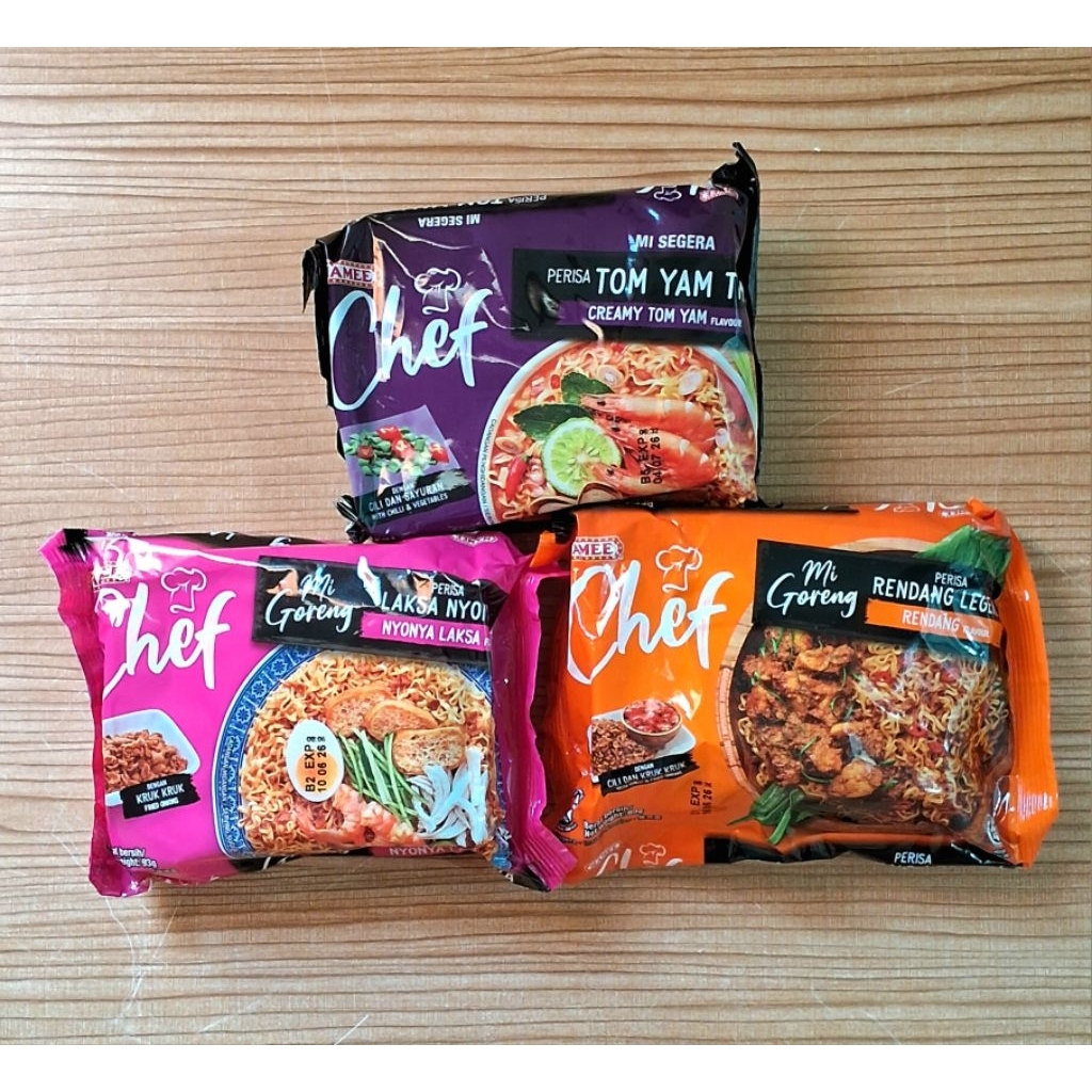 MAMEE CHEF SATUAN ‼️ READY STOCK ‼️ LONTONG, TOM YAM, LAKSA SARAWAK, RENDANG, NYONYA LAKSA