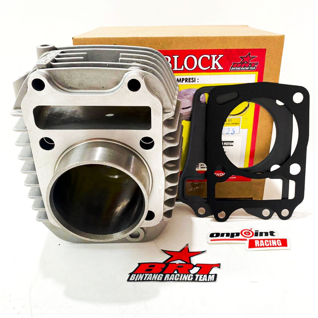 BLOK + PAKING SET CAST IRON BRT SUPRA X 125 KYZ 58.50 100% ORIGINAL BRT