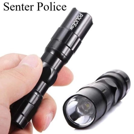 BISA COD - Senter Police Polisi / Senter Swat Mini / Senter Led SuperTerang / Senter Emergency