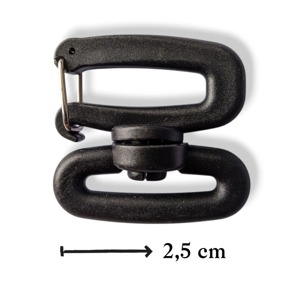 Kew Kew Kait S Pengait Tas Plastik Warna Hitam 2,5 Cm Acetal