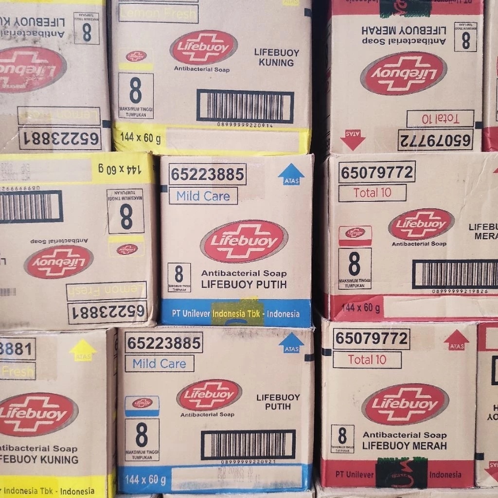 ( KARTON ) SABUN BATANG LIFEBUOY 60gr & 100gr - Sabun Batang Lifebuoy 60gr & 100gr 1 karton