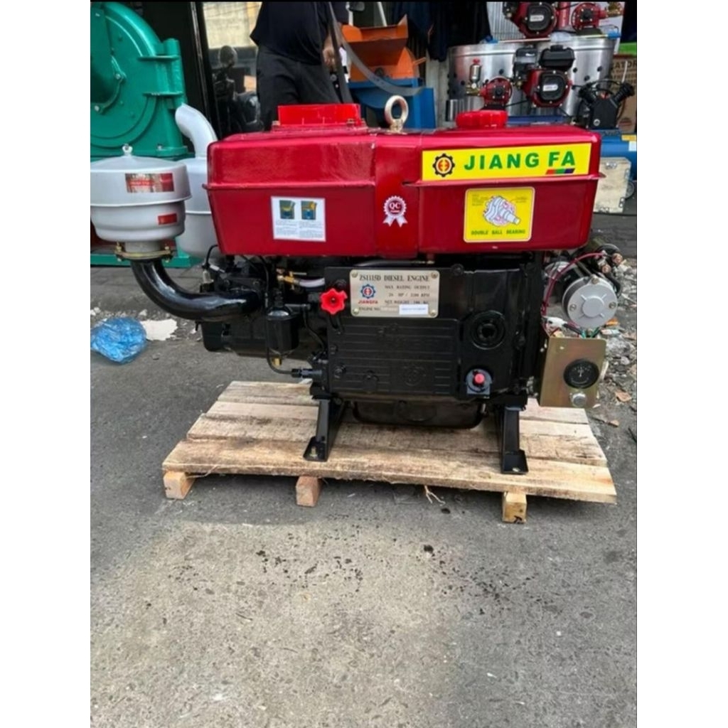 Mesin diesel Jiangfa Jiang Fa ZS1115 S1115 24 hp 24 pk maksimal 26 hp 26 pk elektrik starter double 