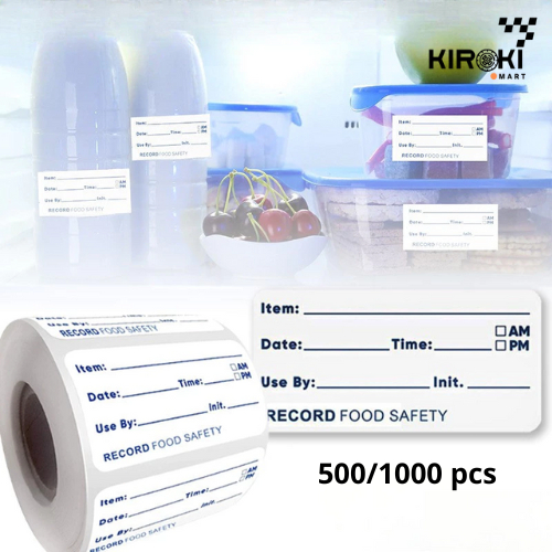500 Pcs Waterproof Expired Date Labels Removable/ Expired Date Stiker Label Produk