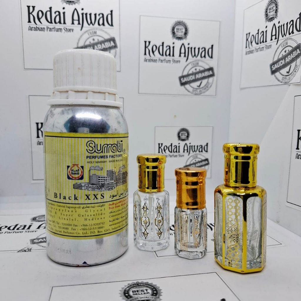 Black XXS Surrati | Parfum Black XXS BIBIT MURNI 100 % By Surrati