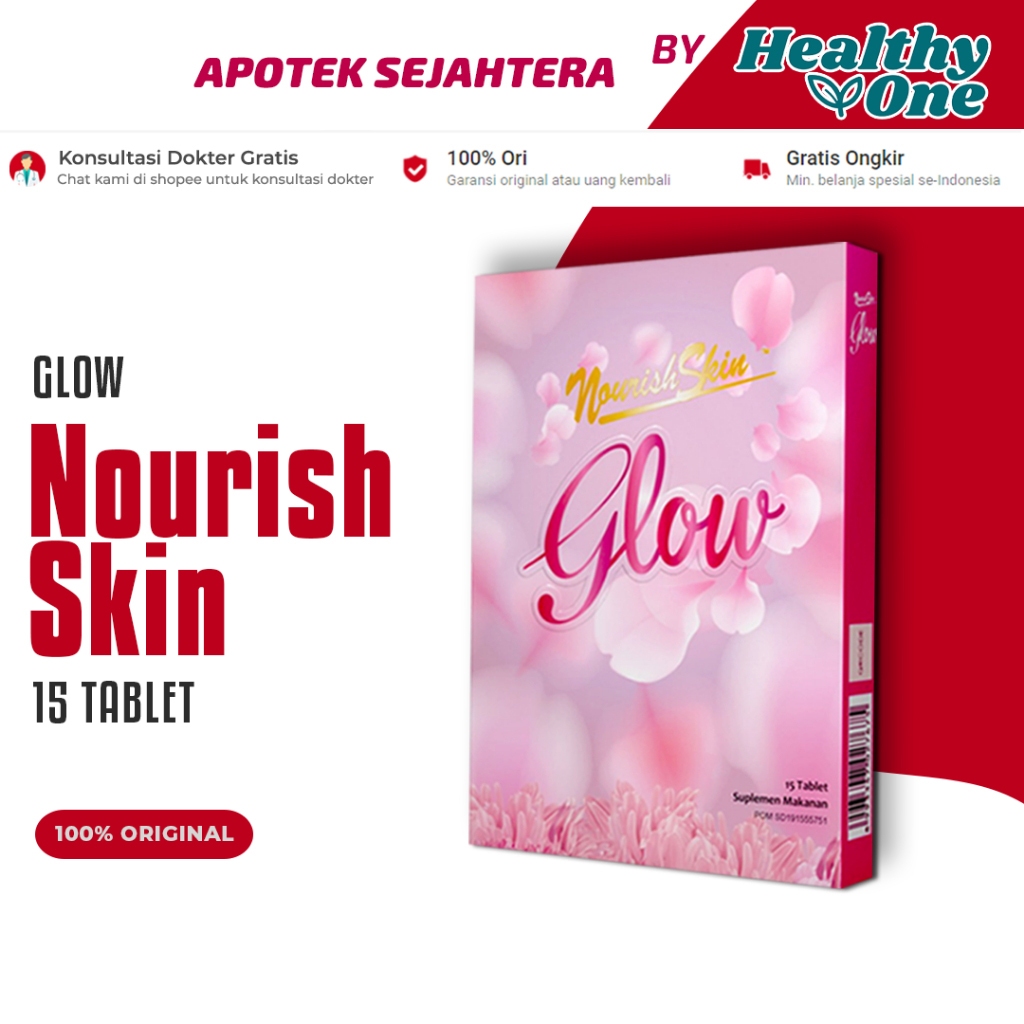 Nourish Skin Glow 15'S/Suplemen Kulit/Vitamin Kulit