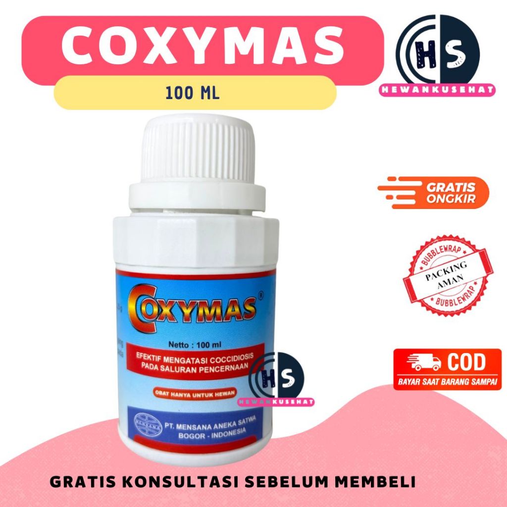 COXYMAS 100ML - Obat Ayam Berak Darah Cocci Pencernaan Hewan Unggas Ayam Coccidiosis