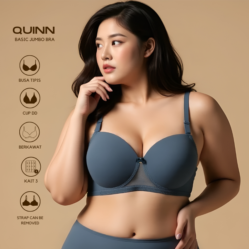 Bra bh beha pakaian dalam wanita kawat busa tipis tali jumbo big size cup besar 9936