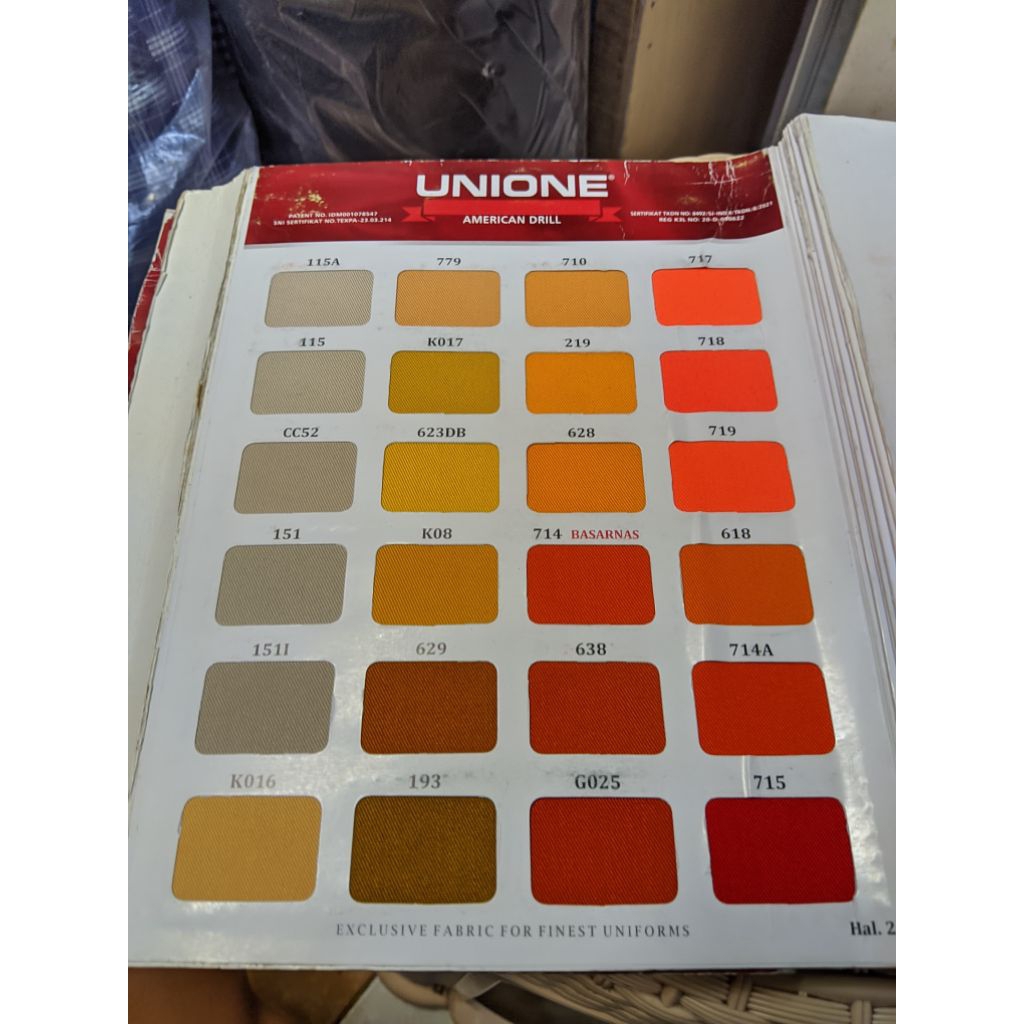 Bahan American Drill UNIONE Kain Eceran Bahan Seragam Sekolah Kain Celana Kain Kemeja Hal 2-3