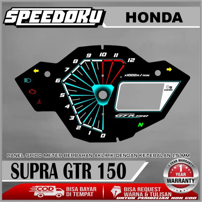 PAPAN SPEEDOMETER CUSTOM HONDA SUPRA GTR 150