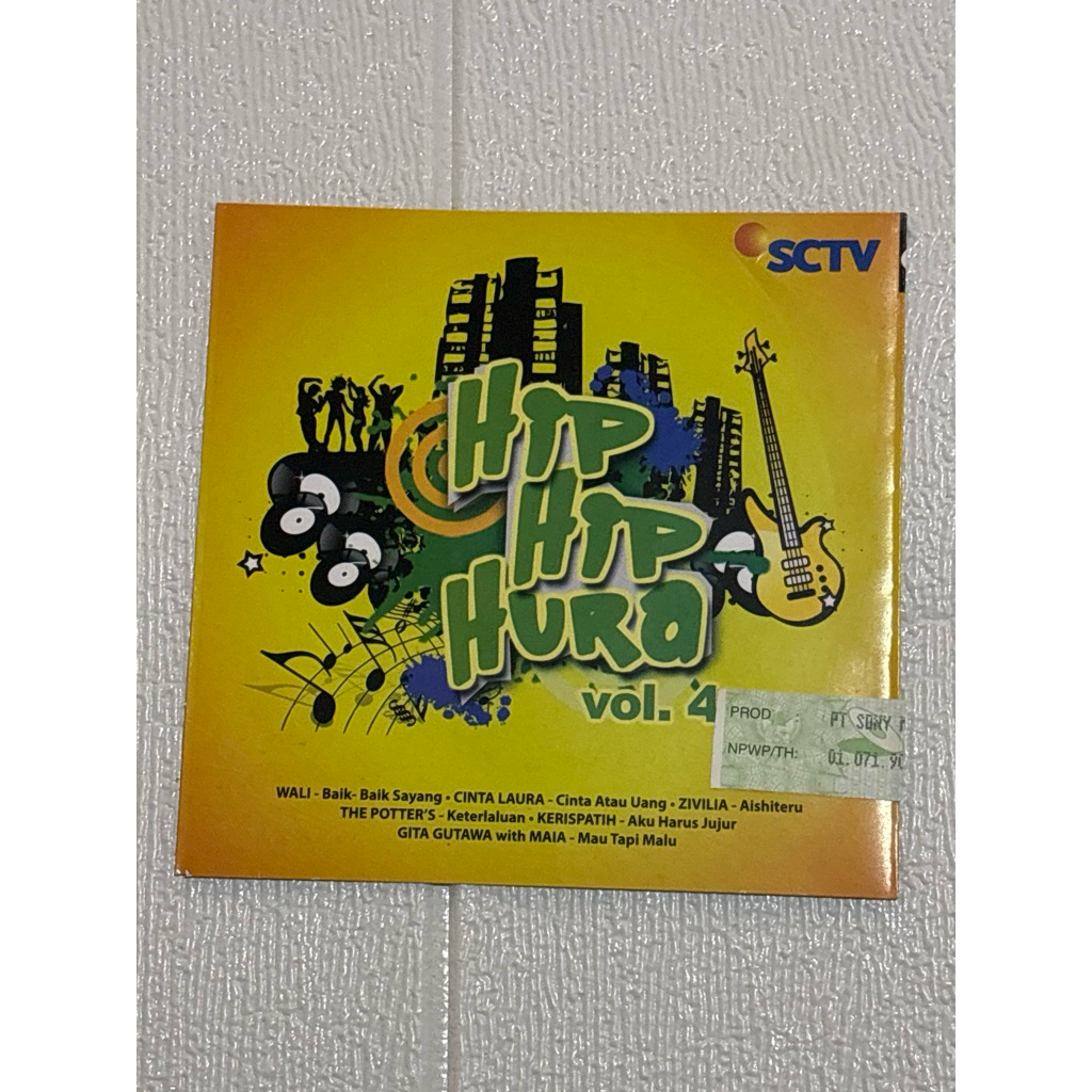 CD ALBUM VA HIP HIP HURA VOL.4 ZIVILIA WALI ORIGINAL