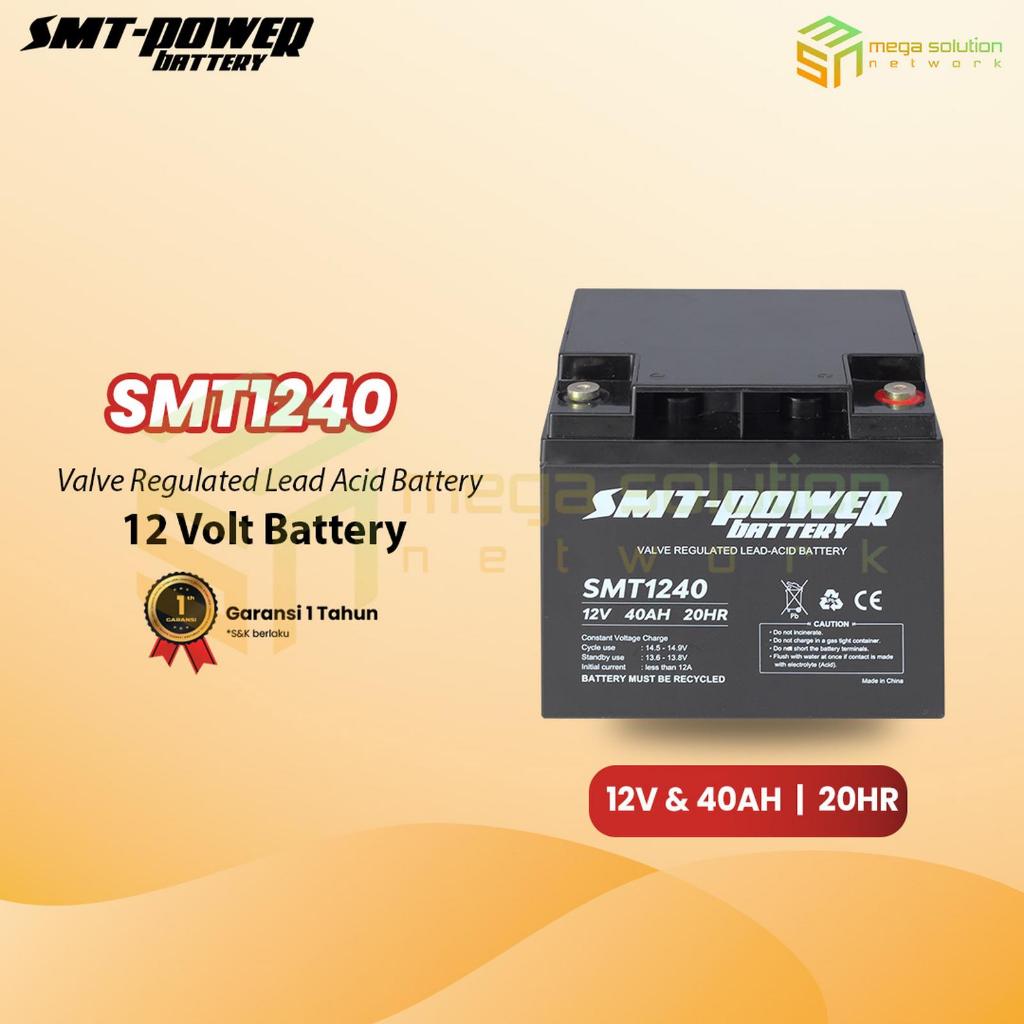 BATTERY KERING UPS SMT POWER 12V 40AH 20HR - AKI KERING VRLA SMT1240