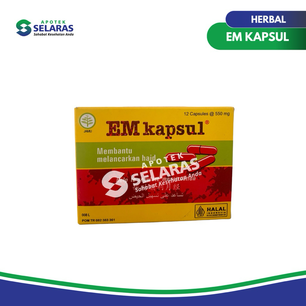 EM kapsul melancarkan haid