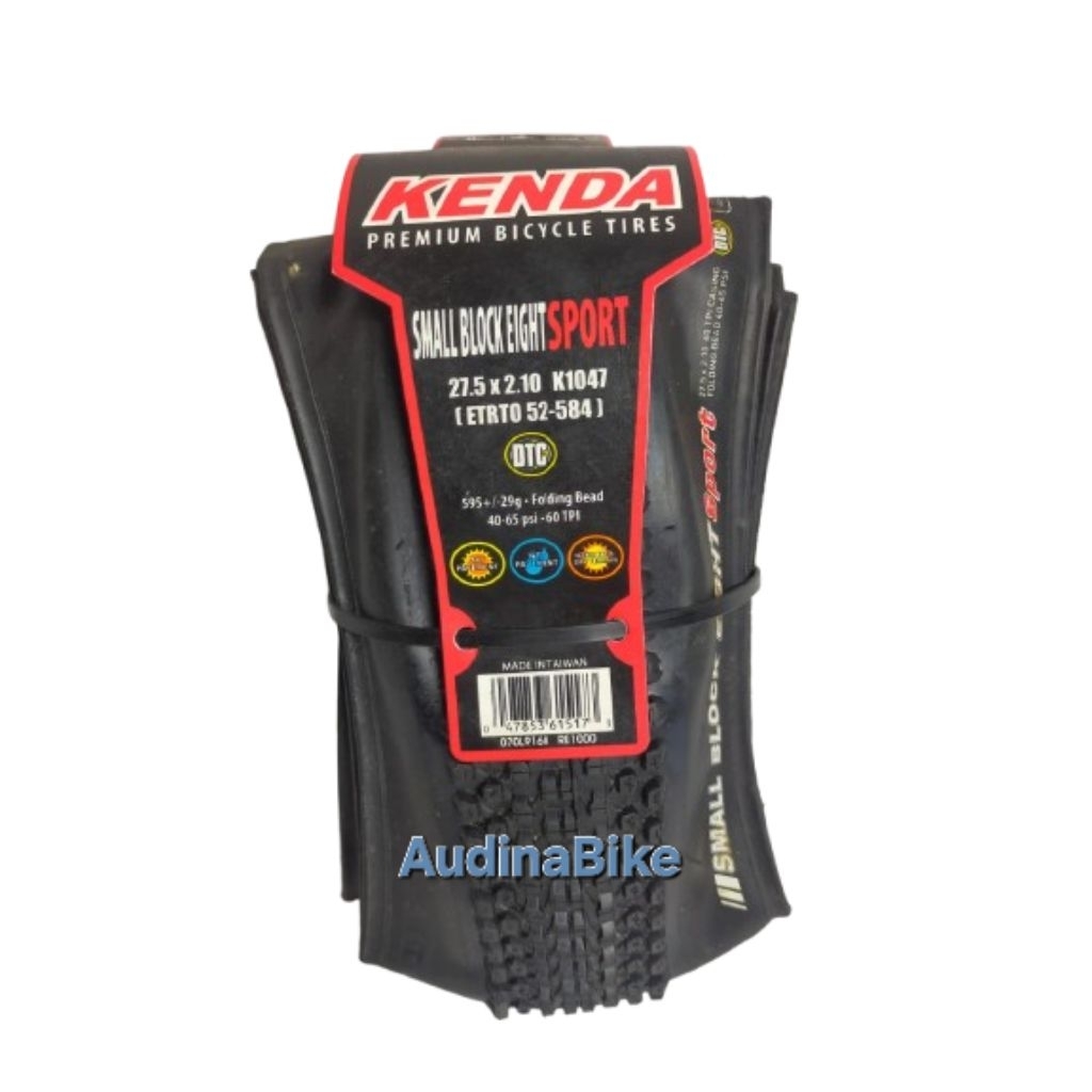Ban Luar Kenda 27.5 X 2.10 K1047 Small Block Eight Sport  kevlar/ Ban Luar Sepeda Kenda