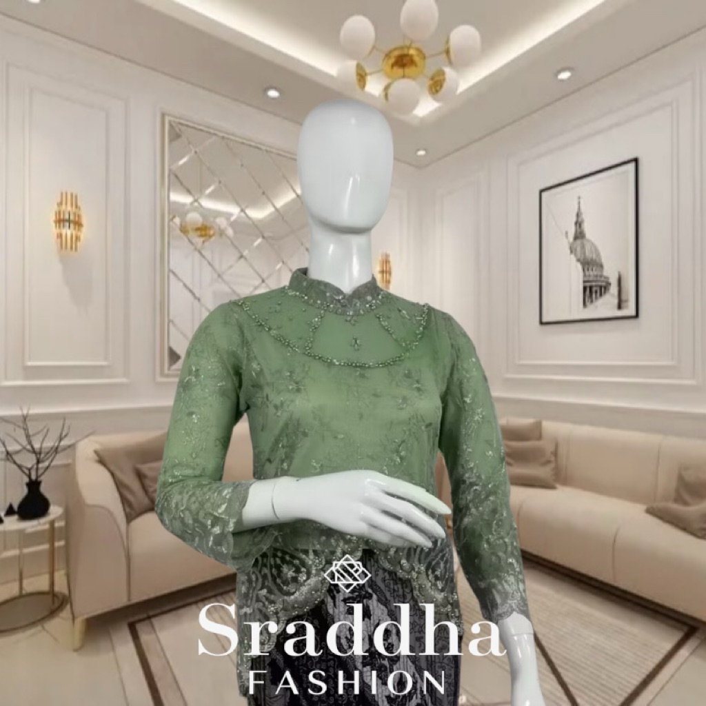 Kebaya Premium Mewah Model Aurel-Kebaya Modren Wanita-Kebaya Wisuda Seragama-Kebaya Pesta