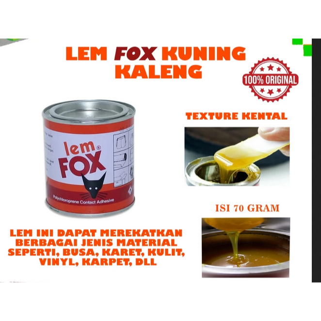 LEM FOX KUNING 70 GRAM/LEM SEPATU