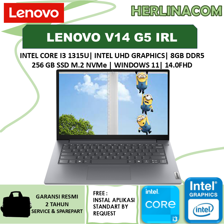 LENOVO V14 G5 I3 1315 8GB 256GB/512GB WINDOWS 11 14" FHD