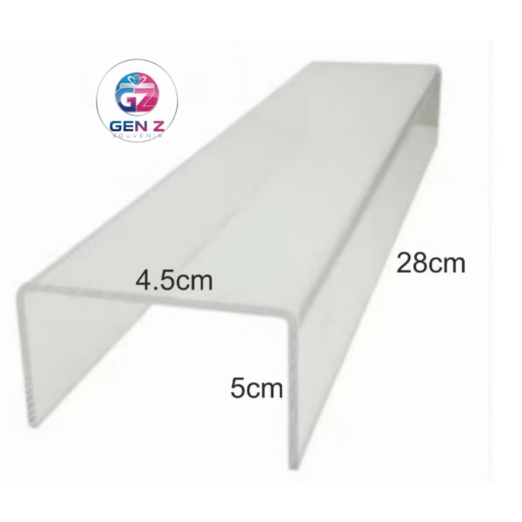 Rak Display Akrilik Transparan / Display Stand Akrilik