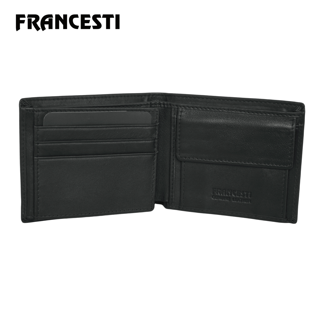 Francesti Dompet Pria Genuine Leather 166 Black