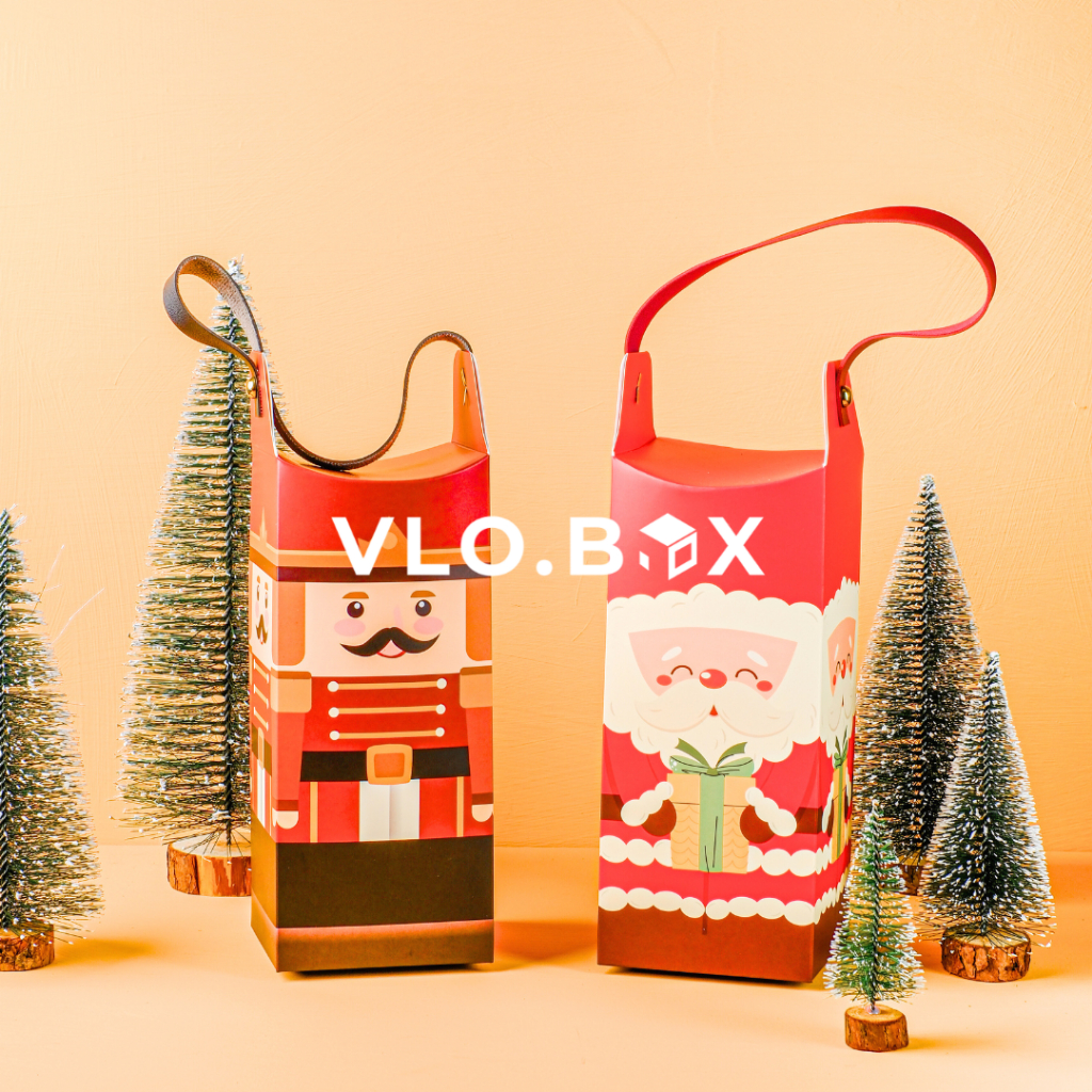 Kotak kue natal handle tinggi | kotak hampers christmast | kotak kue kering cookies natal