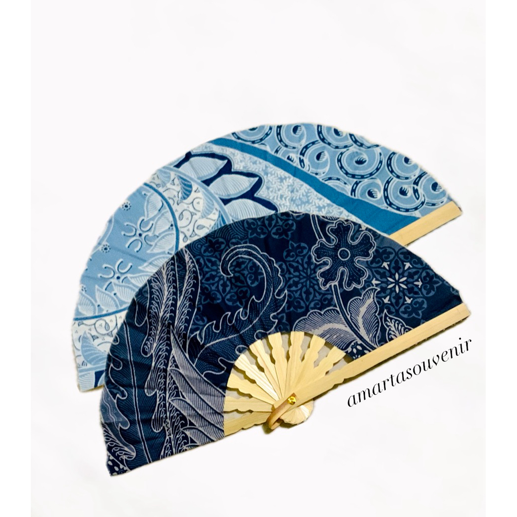 SOUVENIR PERNIKAHAN KIPAS BATIK SABLON