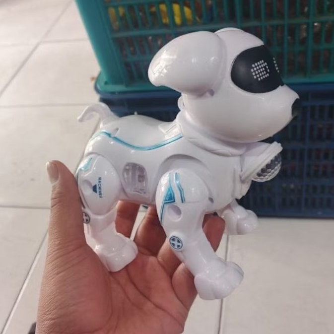 Mainan robot anjing berjalan dan bunyi