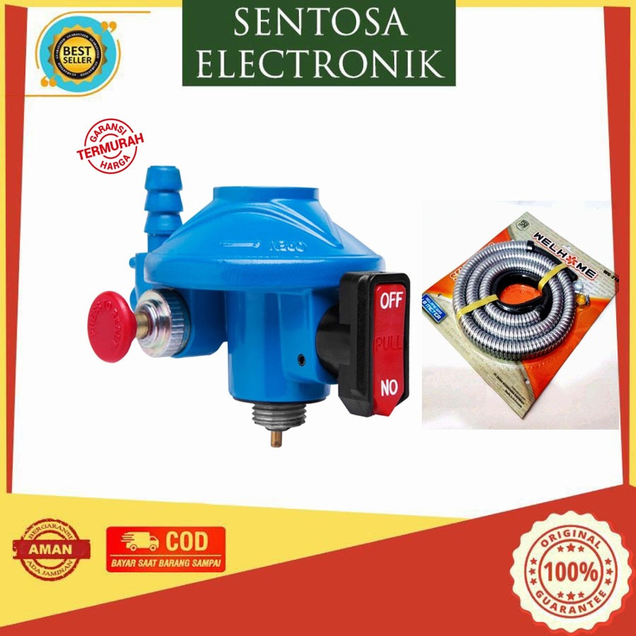 Regulator blue gas non meter khusus untuk tabung blue gas