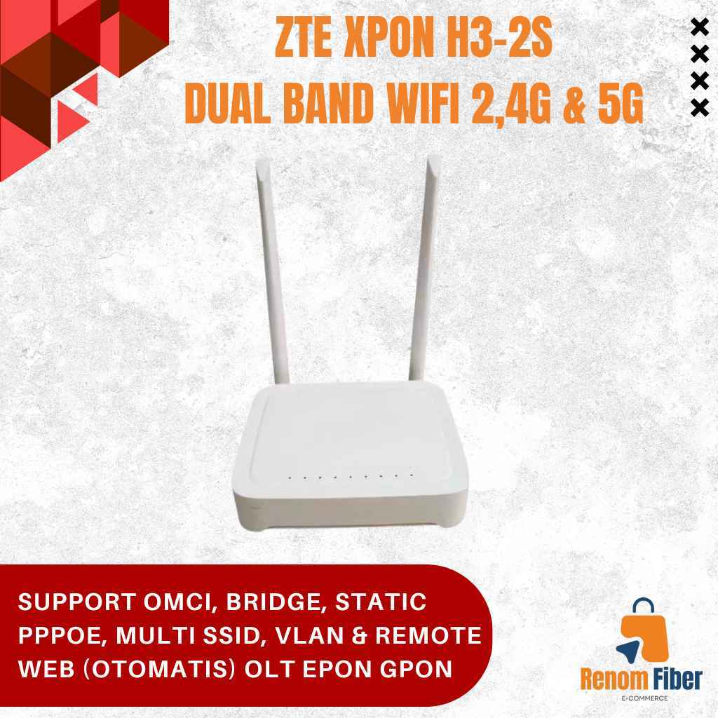 ZTE XPON EPON GPON Dual Band H3-2S SUPPORT OMCI