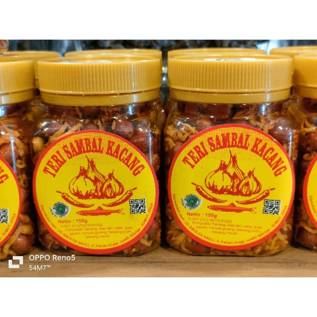 Cap Tiga Bawang Sambal Teri Kacang Sibolga 150 Gr