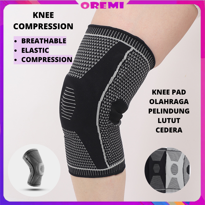 Support Brace Kneepad Olahraga Pelindung Lutut Kaki Cedera Deker Lutut Elastis Knee Compression