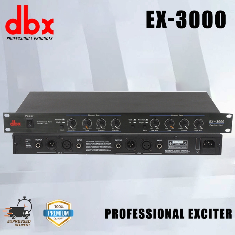 DBX EX3000 Bass Booster MAXIMIZER Digital Audio Boost Sound Audio Exciter Processor Exciter Bass Boo