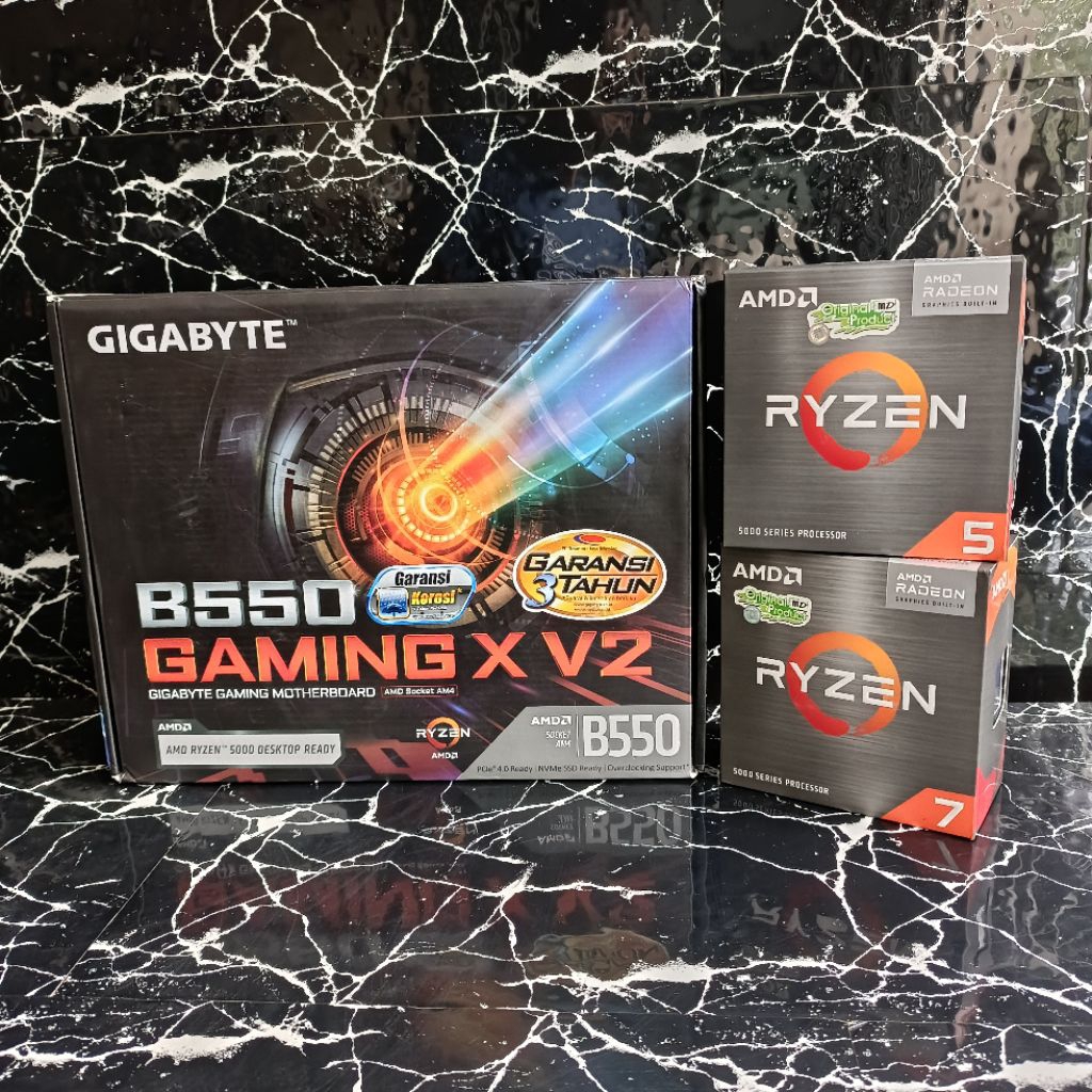 Gigabyte B550 Gaming X V2 + Ryzen 7 5700G Ryzen 5 5600G