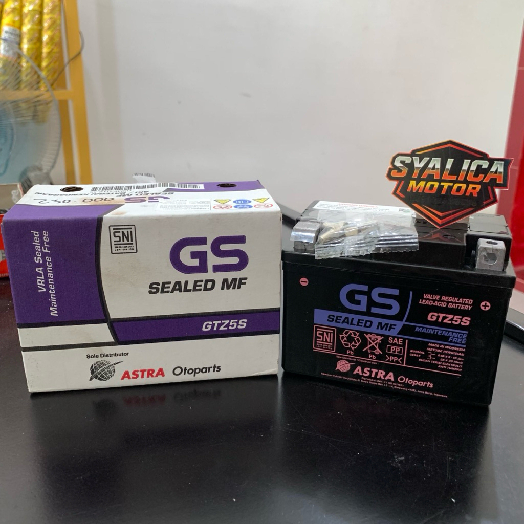 BATERAI MOTOR GS GTZ5S ORIGINAL | AKI MOTOR GS GTZ5S ORIGINAL | BATERAI KERING