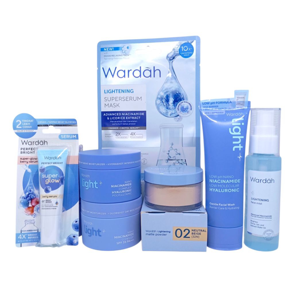 Paket Glowing Wardah Skincare/ Wardah Perawatan Kulit Kusam/ Skincare BPOM/ Wardah Original