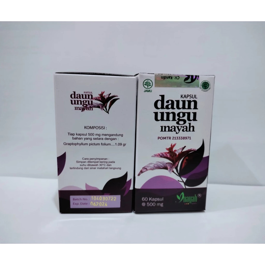 Kapsul Daun Ungu Inayah BPOM Obat Wasir Asli