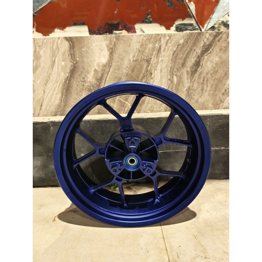 velg tapak lebar 5,5in delkevic warna biru arm delkevic lebar warna hitam silver set as roda cover t