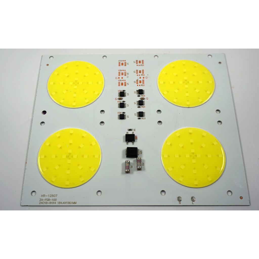 Papan Led Cob model Bulat AC 220V 60W 4 Block White Putih 6000k PCB Aluminium tanpa driver